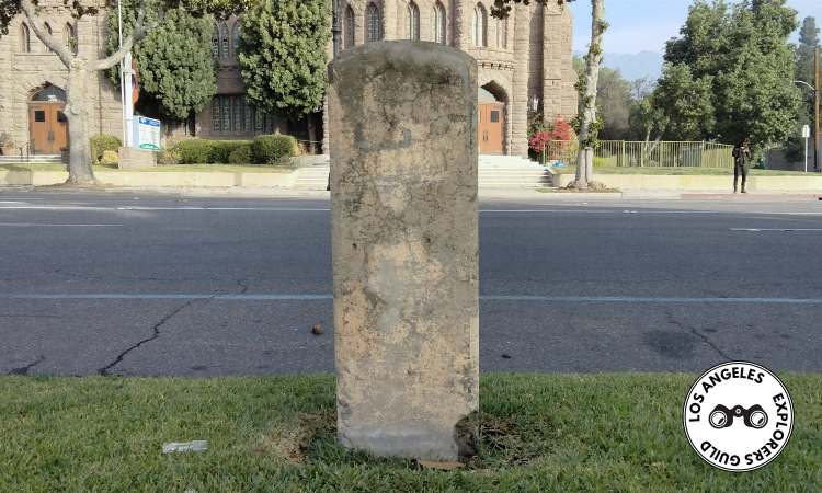 The Foothill Bancroft Marker — Los Angeles Explorers Guild